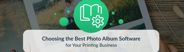 Choosing the Best Photo Album Software for Your Printing Business – hands holding an open photo album with family pictures