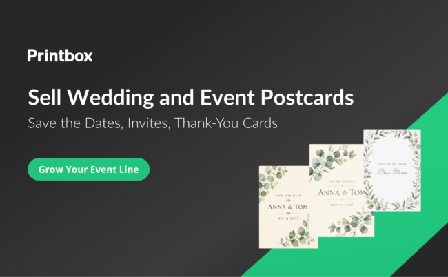 Wedding save the date, invitation and thank-you postcards